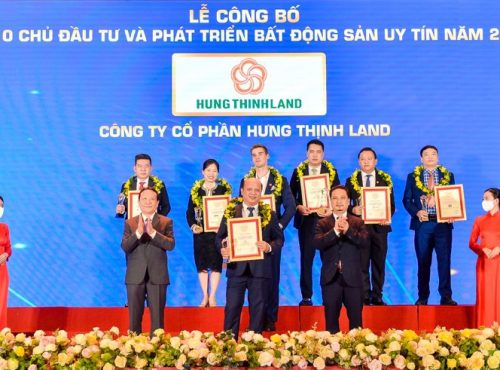 hưng thịnh lọt top 10 chủ đầu tư bất động sản uy tín