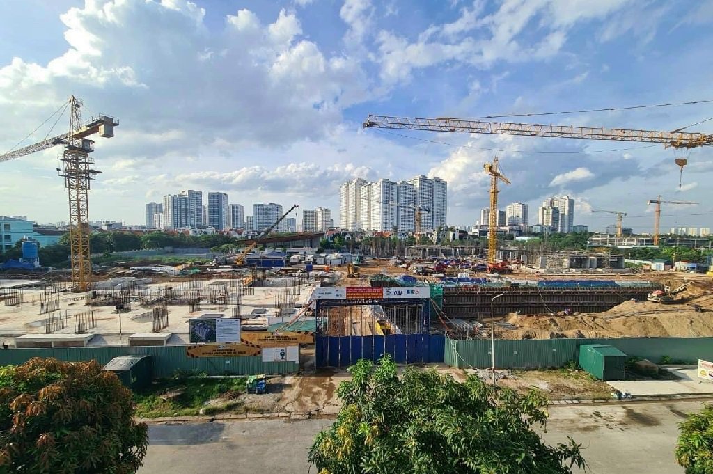 tiến độ dự án Hanoi Melody Linh Đàm