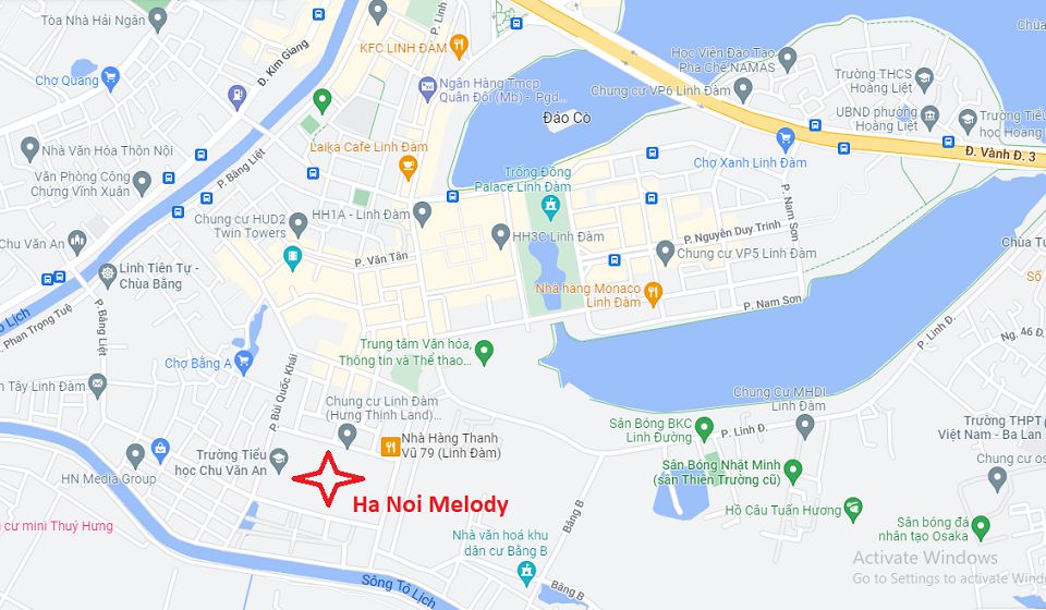 vị trí dự án Hà Nội Melody Linh Đàm Vị trí dự án hanoi melody linh đàm